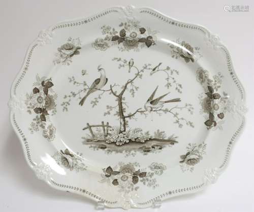 19th c. Well & Tree Platter 