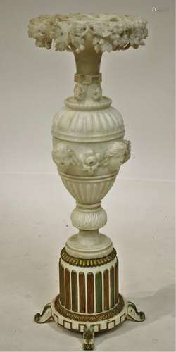 Italian Foliate Carved Pedestal