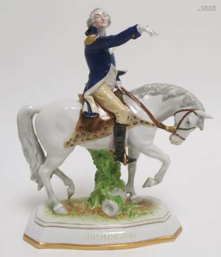 Karl Ens German Porcelain Geo. Washington Figure