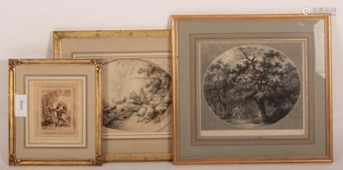 3 Framed Engravings