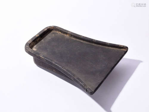 AN INSCRIBED CHINESE INK STONE, 16TH CENTURY