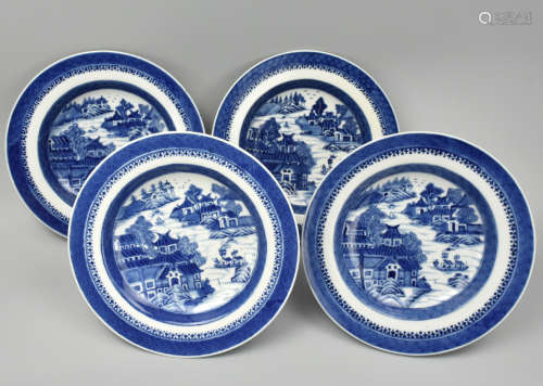 (4) Chinese B & W Plates: 