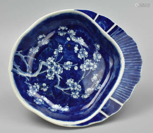 Chinese Blue & White Export Serving Dish,19th C.