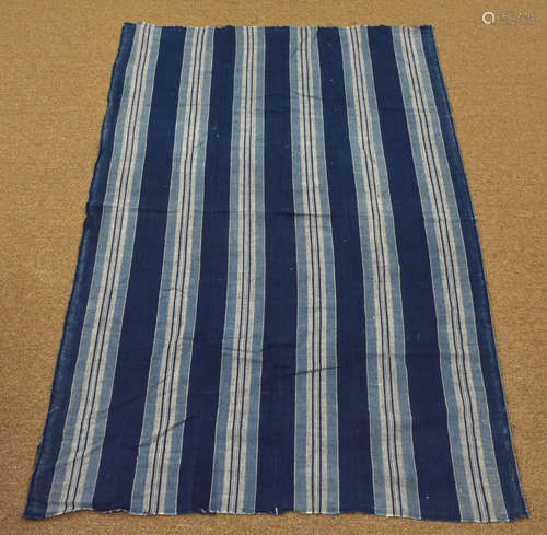 A Japanese Wrapping Cloth w/ Light Stripes