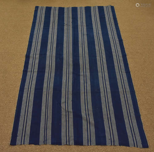 A Japanese Wrapping Cloth w/ Natural Stripes