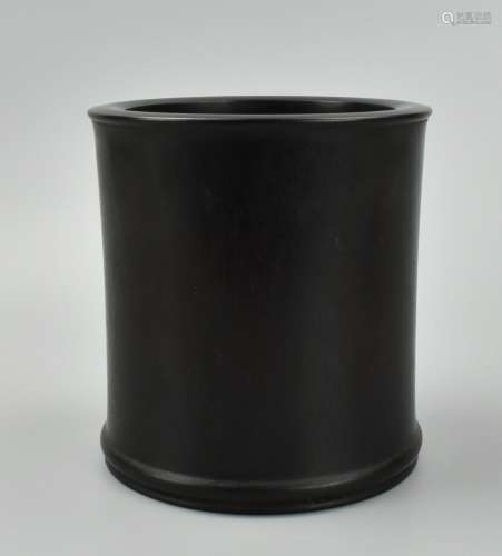 Chinese Zitan Wood Brush Pot