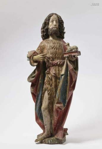 Saint John the BaptistFranconia (?), circa 1470/80 Limewood, carved in full round, small losses.