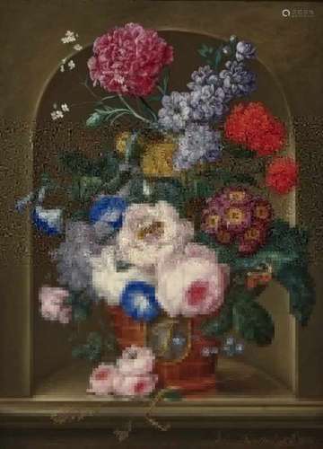 Johann Baptist Drechsler, 1756 Lichtental near Vienna - 1811 ViennaStill Life of Flowers in a