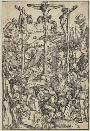 Albrecht DürerCalvary Monogrammed AD lower centre. Woodcut on handmade paper (Meder 180, probably c.