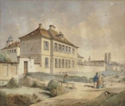 Friedrich EibnerStolling Outside the City Walls of Munich Signed lower right and dated 1847 (or '
