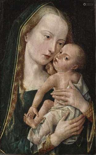 Flemish School (?) early 16th CenturyMadonna and Child On the frame, inscribed ''I[...].DE.GRACE''