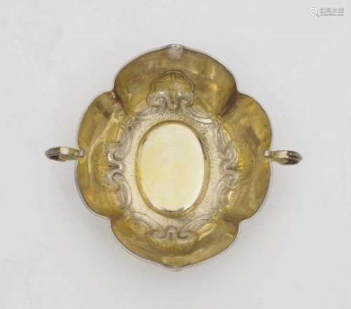 A Fruit BowlAugsburg, 1644 - 1647, Ulrich Schnell Silver, partly gilt. Hammered, chased and embossed