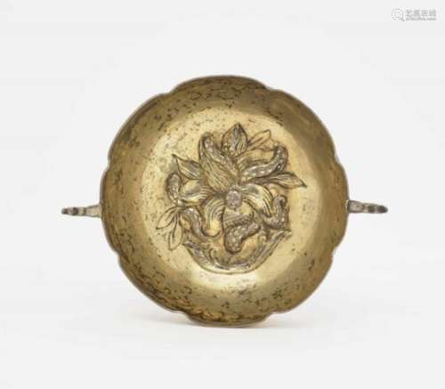 A Fruit BowlAugsburg, 1651 - 1654, Georg I Lotter Silver, gold-plated. Hammered, chiselled and