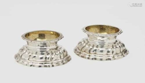 A Pair of Spice BowlsAugsburg, 1749 - 1751, probably Johann Bettle Silver, partly gilt. Oval with