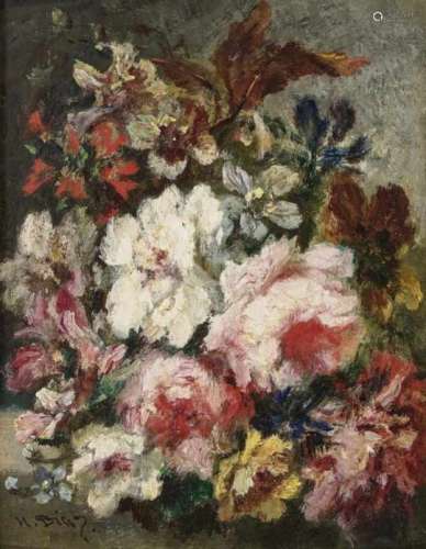 Narcisse Virgile Diaz de la PeñaStill Lives of Flowers Two paintings. Each signed lower left.