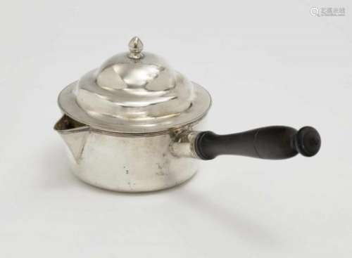 A Sauce PanSt. Petersburg, 1795, Nikifor Moschtschalkin Silver, gilt interior. Lid and turned wood