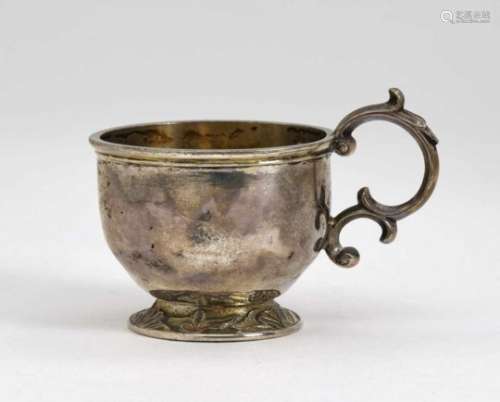 A Vodka CupSt. Petersburg, 1755, probably Johann Heinrich Zahrt Silver, partly gilt. Hallmarked (