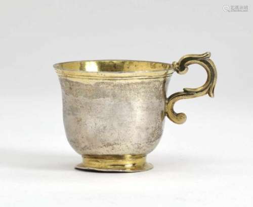 A Vodka CupSt. Petersburg, 1781 Silver, partly gilt. Hallmarked (Goldberg 1177, 1193, indistinct