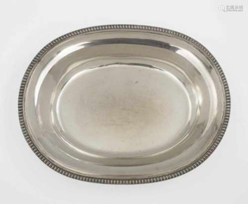 An Oval BowlSavoy (Nice or Turin), 2nd half of the 18th Century Silver. Gadrooned edge.