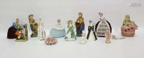 Quantity of pincushion half-dolls and decorative ceramics