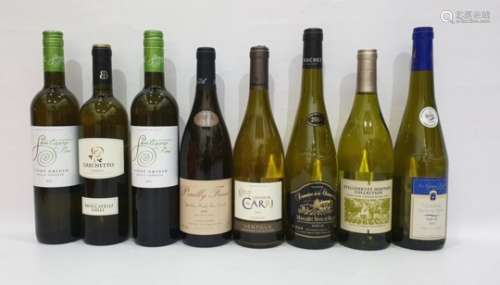 Eight bottles of assorted white wine to include Stellenrust Heritage Collection Bush vine Chenin
