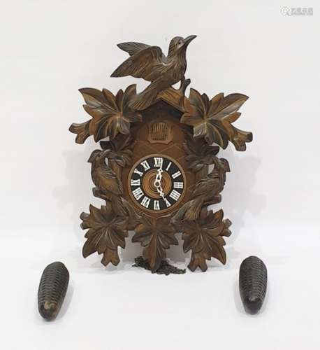 Modern black forest style cuckoo clock