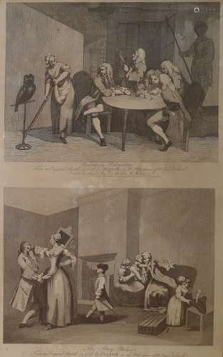 After W Hogarth Engraving  '  from an original sketch in oil by Hogarth on the Possession of Mr