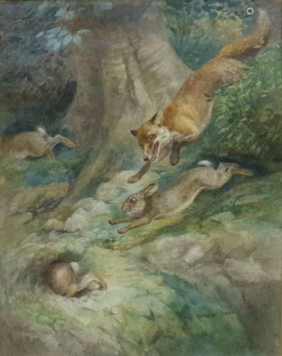 Harry Dixon (1861-1942) Watercolour drawing 