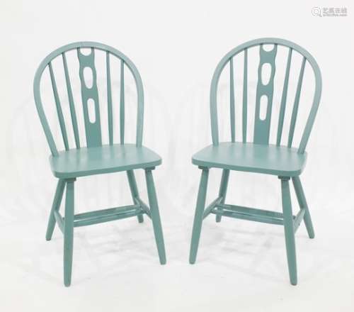 Set of four painted dining chairs (4)