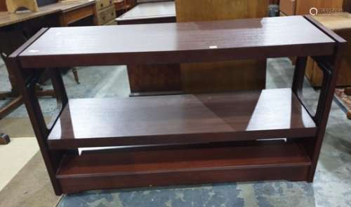 20th century metamorphic folding buffet table, 125cm x 78cm