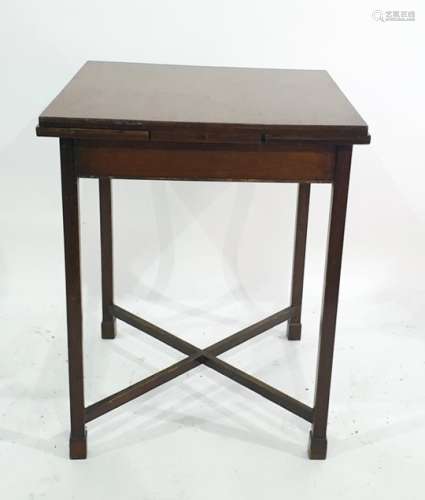 Mahogany draw leaf side table