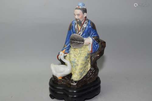 1950-70s Chinese Famille Rose Figure