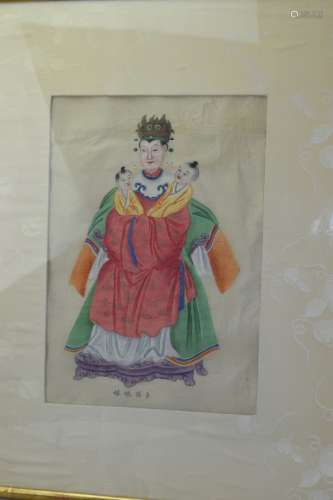 19th C. Chinese Taoist Goddess Painting