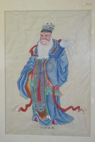 19th C. Chinese Taoist Figure Painting