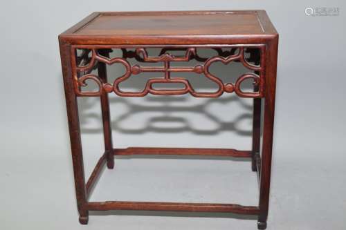 Chinese Hongmu Carved Stand