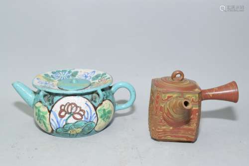 Two Chinese YiXIng ZiSha Teapots