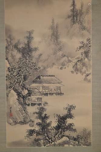 19-20th C. Chinese Watercolor Landscape Painting