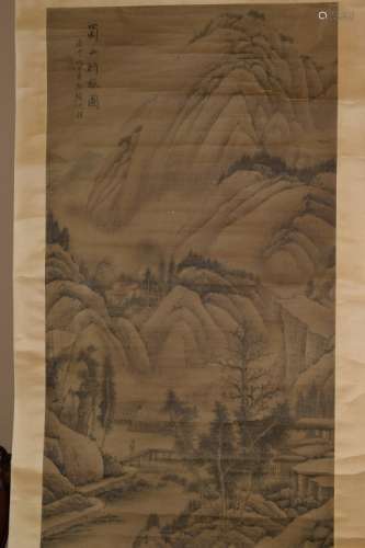 19-20th C. Chinese Watercolor Painting after ShenQuan