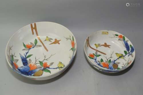 Two 17-19th C. Japanese Kakiemon Bowls
