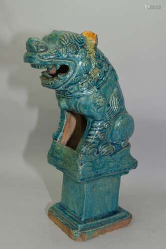 Ming Chinese FaHua Glaze Lion