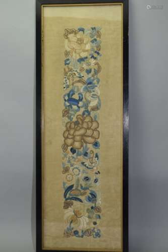 18th C. Chinese DaZi Style Embroidery