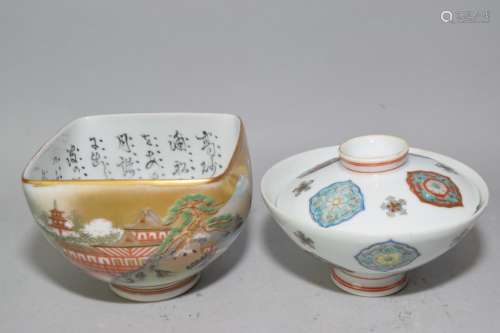 Japanese Satsuma and Imari Bowls