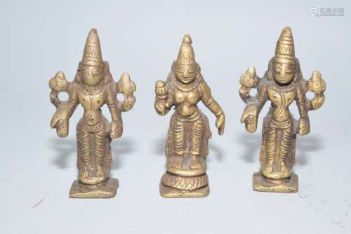 Group of Small Nepalese Bronze Buddha