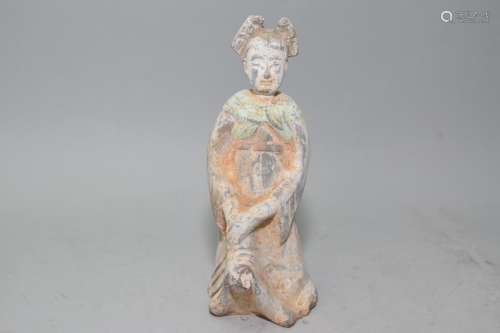 Han/Tang Style Chinese Pottery Maiden