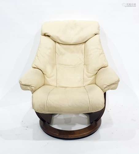 SØMO cream leatherette easy type chair