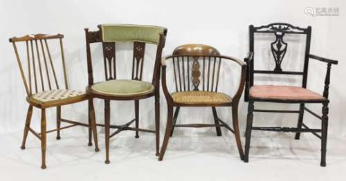 Six various chairs (6)