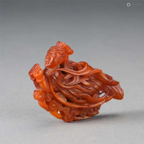 CHINESE RED AMBER FLYING BEAUTY