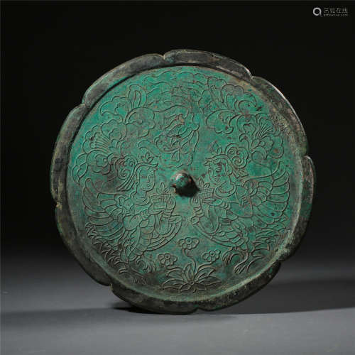 CHINESE ANCIENT BRONZE ROUND MIRROR