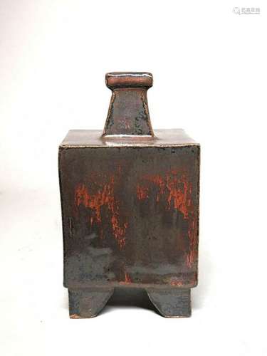 Japanese Studio Pottery Square Vase - Hamada School