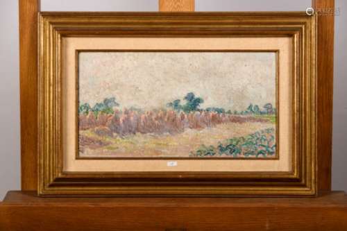 Anna De Weert: painting (o/c) 'june 1913' (41x22cm)